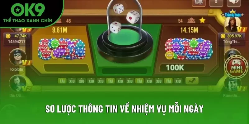 Sơ lược thông tin về nhiệm vụ mỗi ngày Sơ lược thông tin về nhiệm vụ mỗi ngày